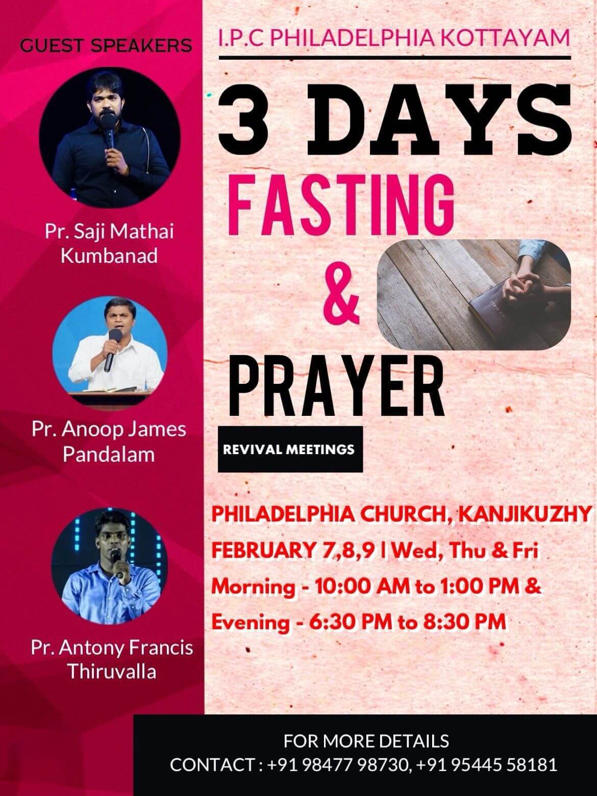 3 Days Fasting & Prayer